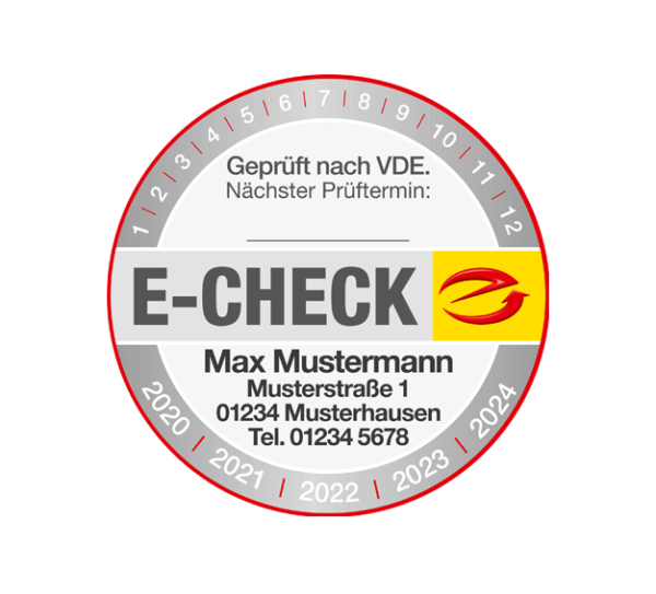 E-CHECK Autotür-Magnetfolie mit Firmeneindruck